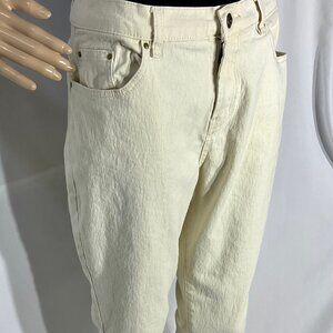 DG2 Size 10 Petite 10P Cream Jeans Diane Gilman Womens Denim QVC
